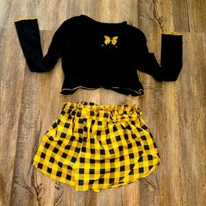 Shein butterfly pj set size medium